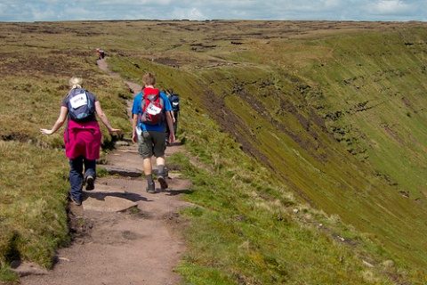 build a strong team - photo of hikers on a trail